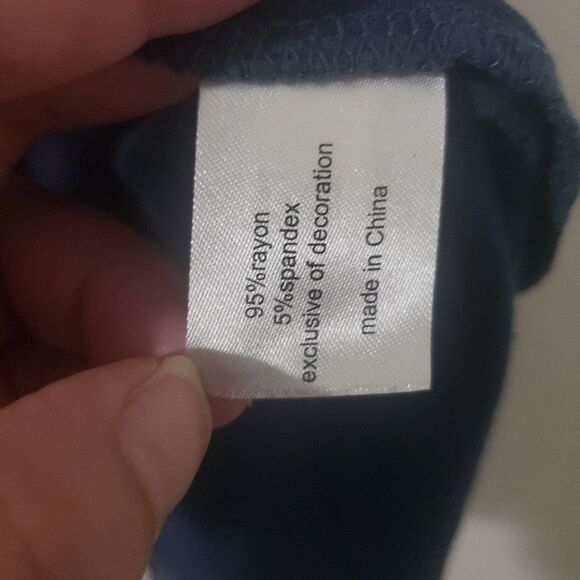 Lane Bryant Blue Tank Top Sz 14/16 - Picture 4 of 4